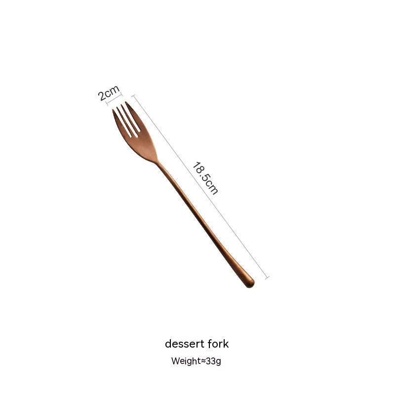 Japanese 304 Stainless Steel Rose Gold Knife, Fork And Spoon Chopsticks - Grand Goldman