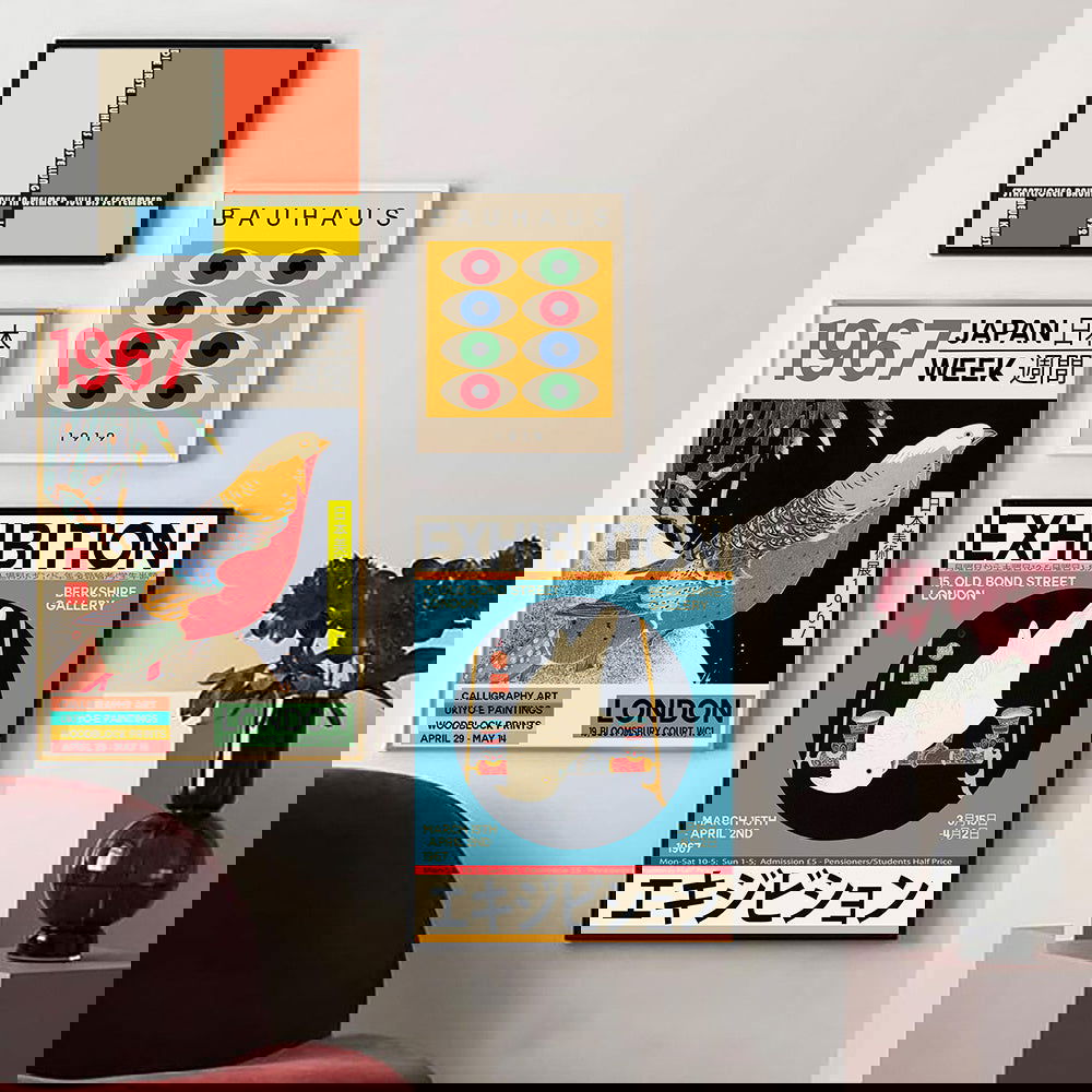 Japanese Canvas London 1967 Exhibition Unique Poster - Grand Goldman