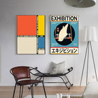 Japanese Canvas London 1967 Exhibition Unique Poster - Grand Goldman