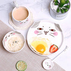 Japanese Ceramic Children's Dinner Plate Bowl Set Creative - Grand Goldman