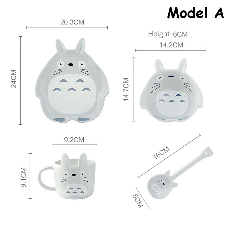 Japanese Ceramic Children's Dinner Plate Bowl Set Creative - Grand Goldman