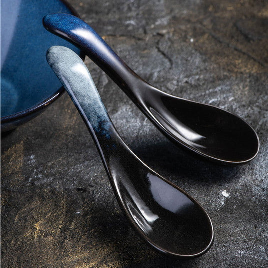 Japanese Ceramic Tableware Small Spoon Home Soup - Grand Goldman