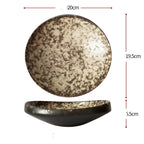 Japanese Creative Thick-sided Ceramic Plate Restaurant Hotel - Grand Goldman