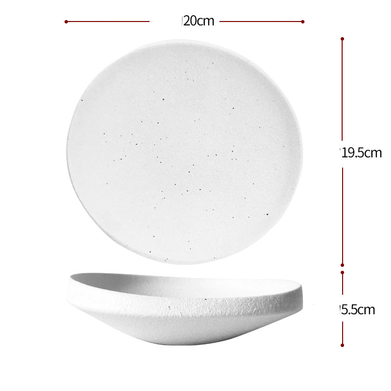 Japanese Creative Thick-sided Ceramic Plate Restaurant Hotel - Grand Goldman