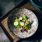 Japanese Creative Thick-sided Ceramic Plate Restaurant Hotel - Grand Goldman