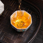 Japanese Enamel Color Silver Plated Tea Cup Ceramic Cup Master Cup Tea Cup Jianzhan Kung Fu Tea Set - Grand Goldman