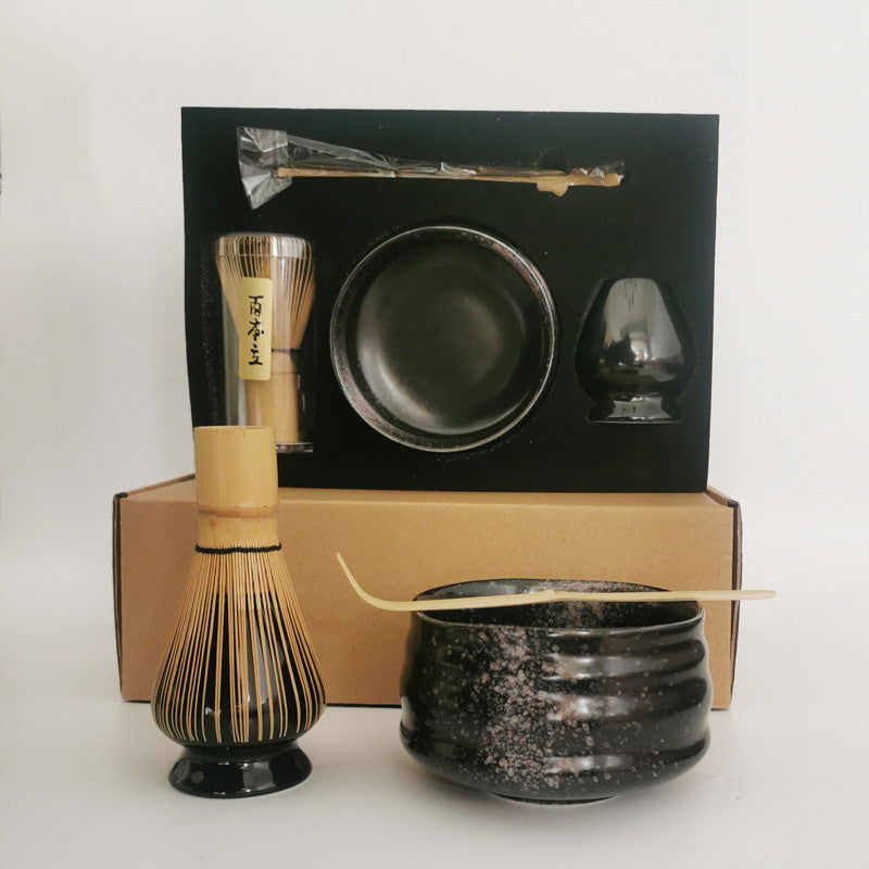 Japanese Handmade Matcha Tea Set Of Four - Grand Goldman
