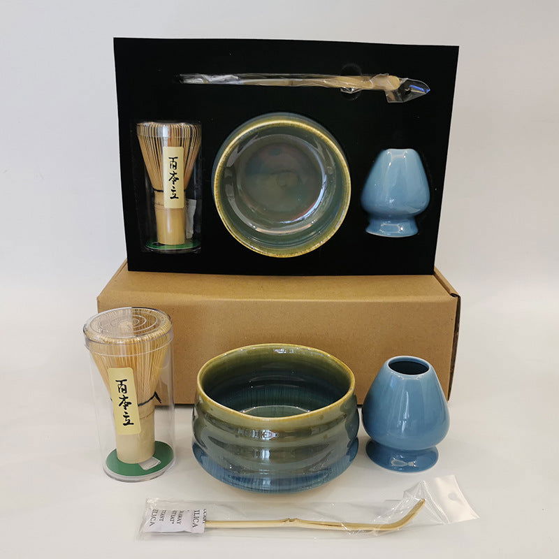 Japanese Handmade Matcha Tea Set Of Four - Grand Goldman