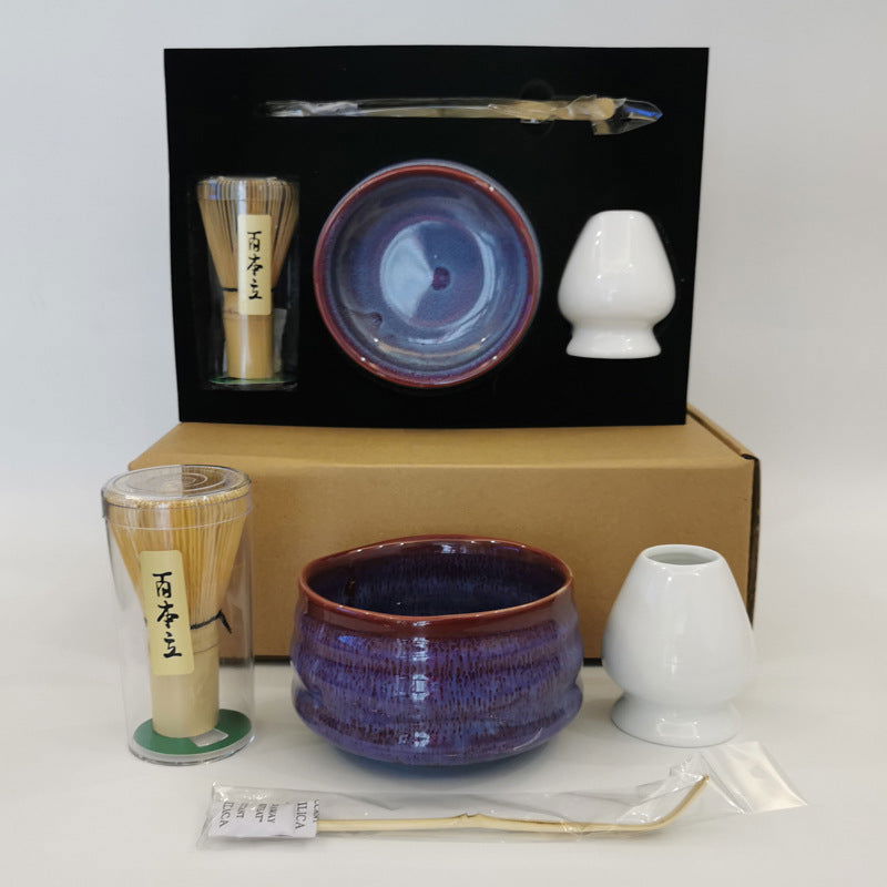 Japanese Handmade Matcha Tea Set Of Four - Grand Goldman