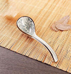 Japanese Hefeng Underglaze Color Hook Spoon Ceramic Long Handle Spoon Congee Soup Spoon Spoon Spoon Spoon Spoon Stirring Spoon Spoon Spoon - Grand Goldman
