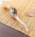 Japanese Hefeng Underglaze Color Hook Spoon Ceramic Long Handle Spoon Congee Soup Spoon Spoon Spoon Spoon Spoon Stirring Spoon Spoon Spoon - Grand Goldman