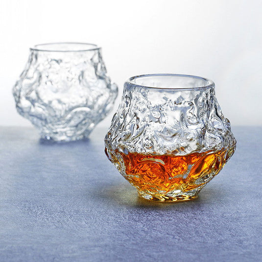 Japanese Meteorite Planet Shaped Whiskey Glass - Grand Goldman