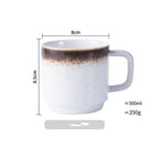 Japanese Mug Ceramic Cup Water Cup Coffee Cup Handle Cup Drinking Cup Household Milk Cup Juice Cup Tea Cup - Grand Goldman