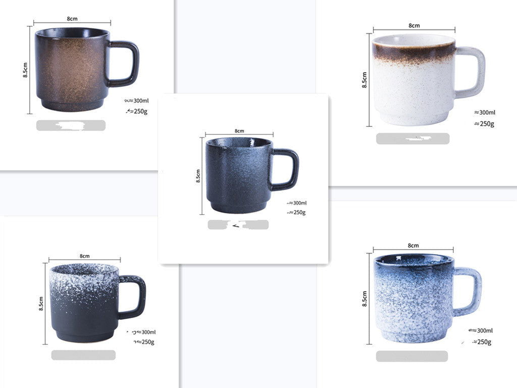 Japanese Mug Ceramic Cup Water Cup Coffee Cup Handle Cup Drinking Cup Household Milk Cup Juice Cup Tea Cup - Grand Goldman