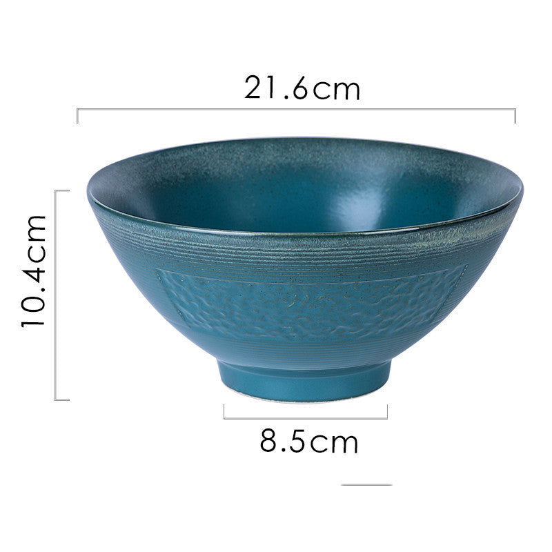 Japanese Noodle Bowl, Single Ceramic Large Size - Grand Goldman