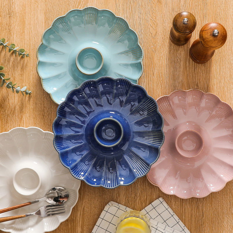 Japanese Petal Dumplings With Vinegar Dish - Grand Goldman