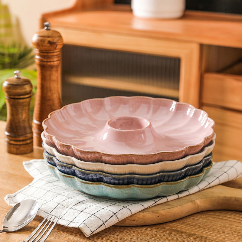 Japanese Petal Dumplings With Vinegar Dish - Grand Goldman