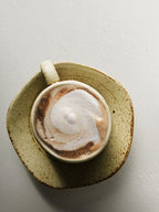 Japanese Retro Coffee Cup With Saucer Simple Ceramic Coffee Cup Handmade Art Cup Stoneware Breakfast Cup Afternoon Tea - Grand Goldman