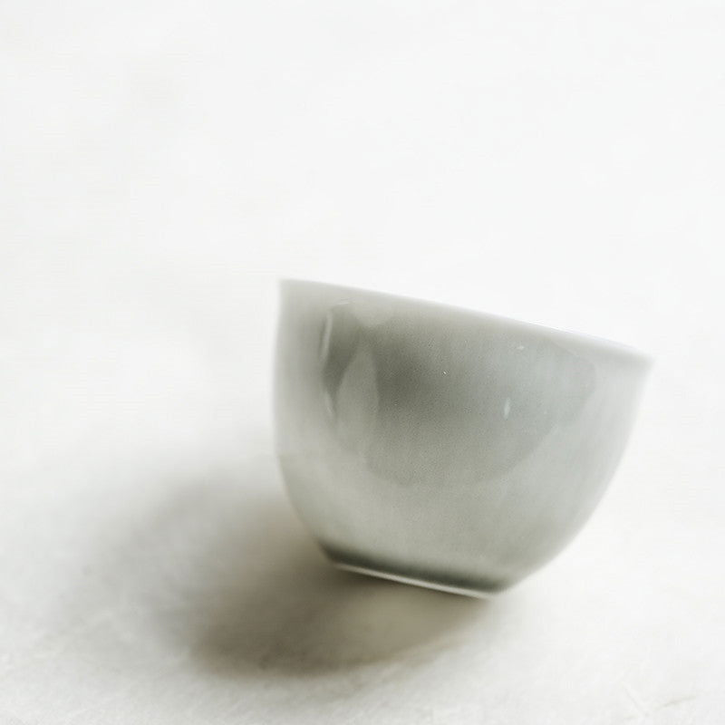 Japanese Simple Translucent Ceramic Tea Cup - Grand Goldman