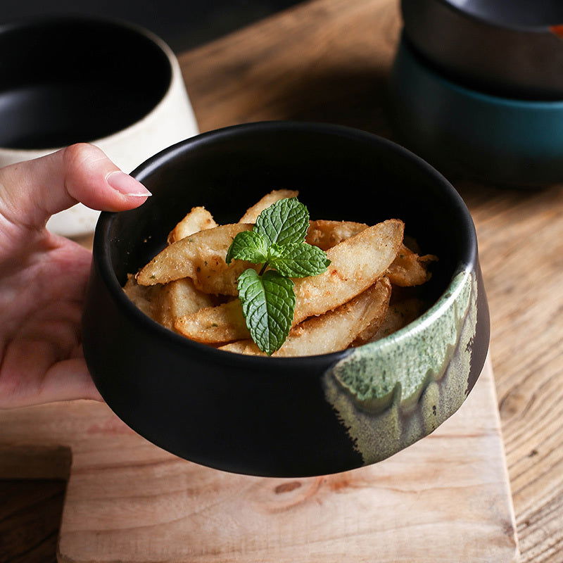 Japanese Special Ceramic  Black Single Bowl - Grand Goldman
