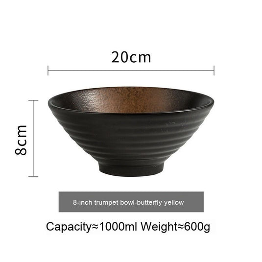 Japanese Style Ceramic Bowl Household Large Ramen Creative Tableware - Grand Goldman