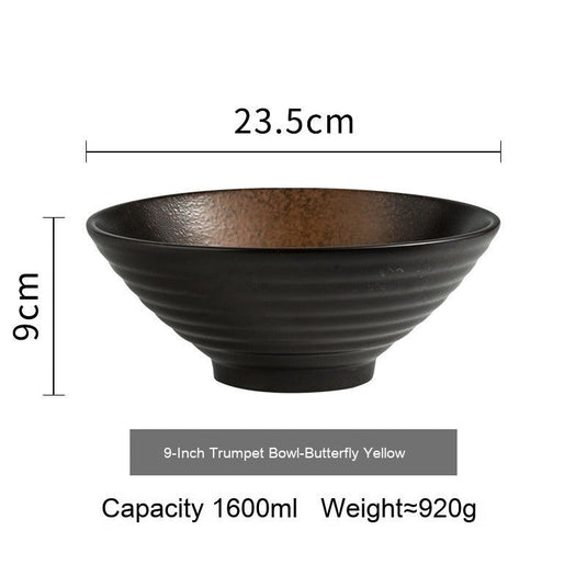 Japanese Style Ceramic Bowl Household Large Ramen Creative Tableware - Grand Goldman
