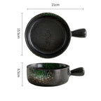 Japanese Style Ceramic Bowl With Lid Handle For Instant Noodles - Grand Goldman