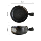 Japanese Style Ceramic Bowl With Lid Handle For Instant Noodles - Grand Goldman