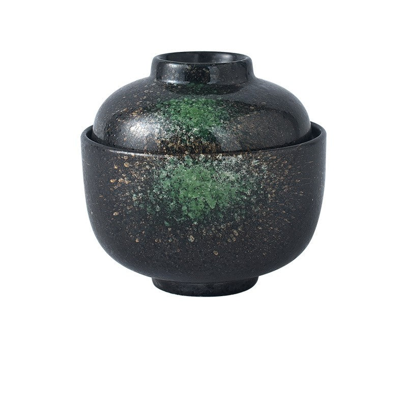 Japanese Style Ceramic Soup Bowl With Lid - Grand Goldman