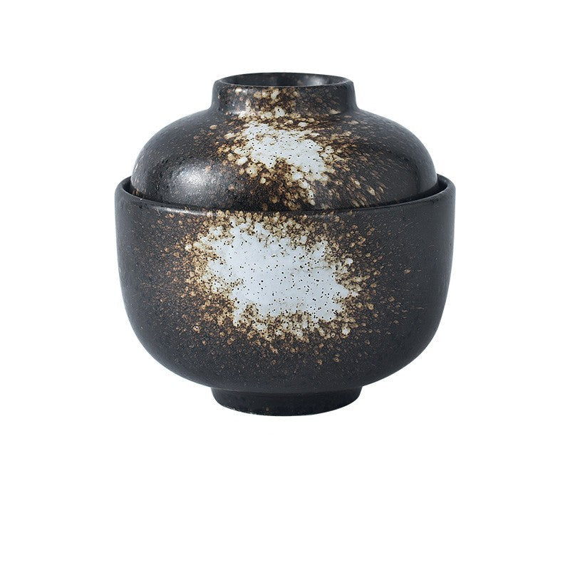 Japanese Style Ceramic Soup Bowl With Lid - Grand Goldman