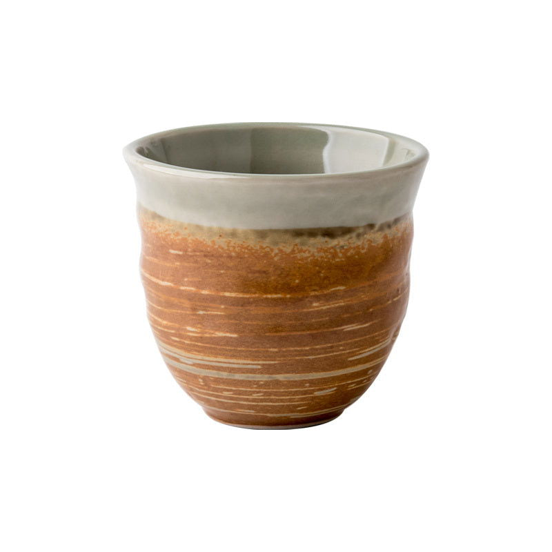 Japanese Style Coarse Pottery Cup Retro Hand Made Tea Cup Gradient Color Cup - Grand Goldman