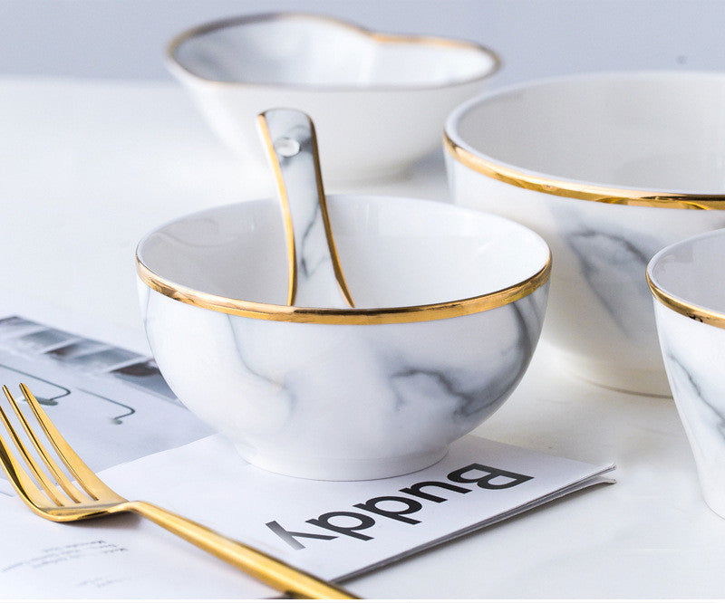 Japanese Style Combination Tableware Set, Household Ceramic Dishes And Dishes - Grand Goldman