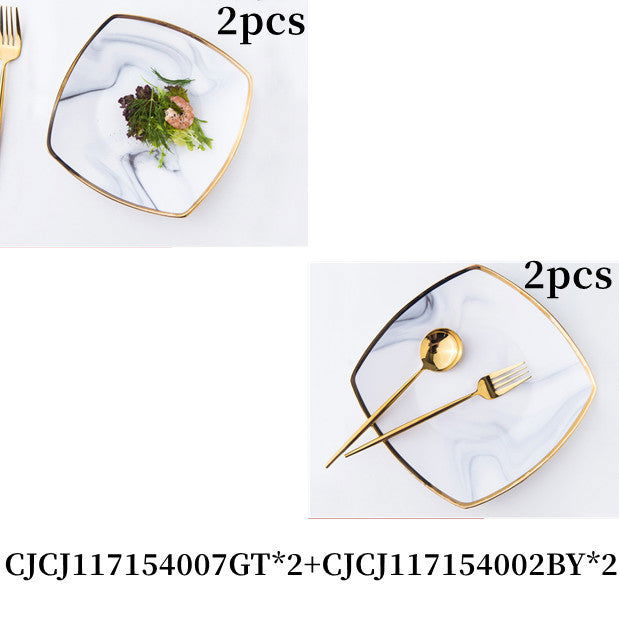 Japanese Style Combination Tableware Set, Household Ceramic Dishes And Dishes - Grand Goldman