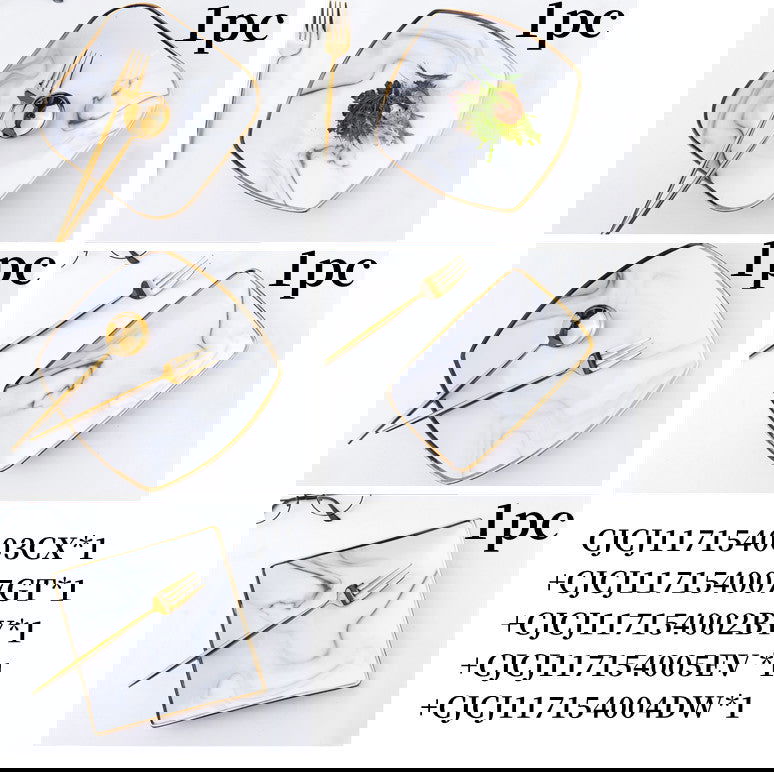 Japanese Style Combination Tableware Set, Household Ceramic Dishes And Dishes - Grand Goldman