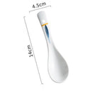 Japanese Style Creative Restaurant Home  Ceramic Spoon - Grand Goldman