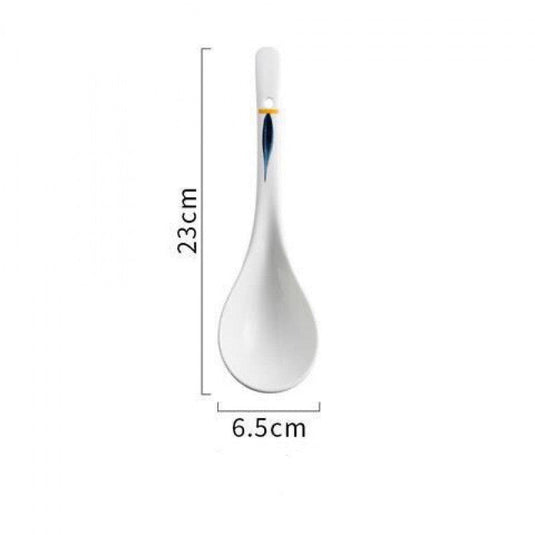 Japanese Style Creative Restaurant Home  Ceramic Spoon - Grand Goldman