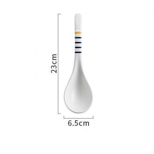 Japanese Style Creative Restaurant Home  Ceramic Spoon - Grand Goldman