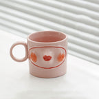 Japanese Style French Kiss Ceramic Mug Personalized Lips Coffee Cup with Geisha Mouth - Grand Goldman