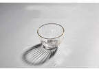 Japanese Style Glass Striped Gold Rim And Hammered Pattern Heat-resistant Cup - Grand Goldman