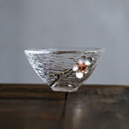 Japanese Style Hammered Glass Tea Cup Tasting cup - Grand Goldman