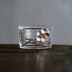 Japanese Style Hammered Glass Tea Cup Tasting cup - Grand Goldman