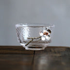 Japanese Style Hammered Glass Tea Cup Tasting cup - Grand Goldman
