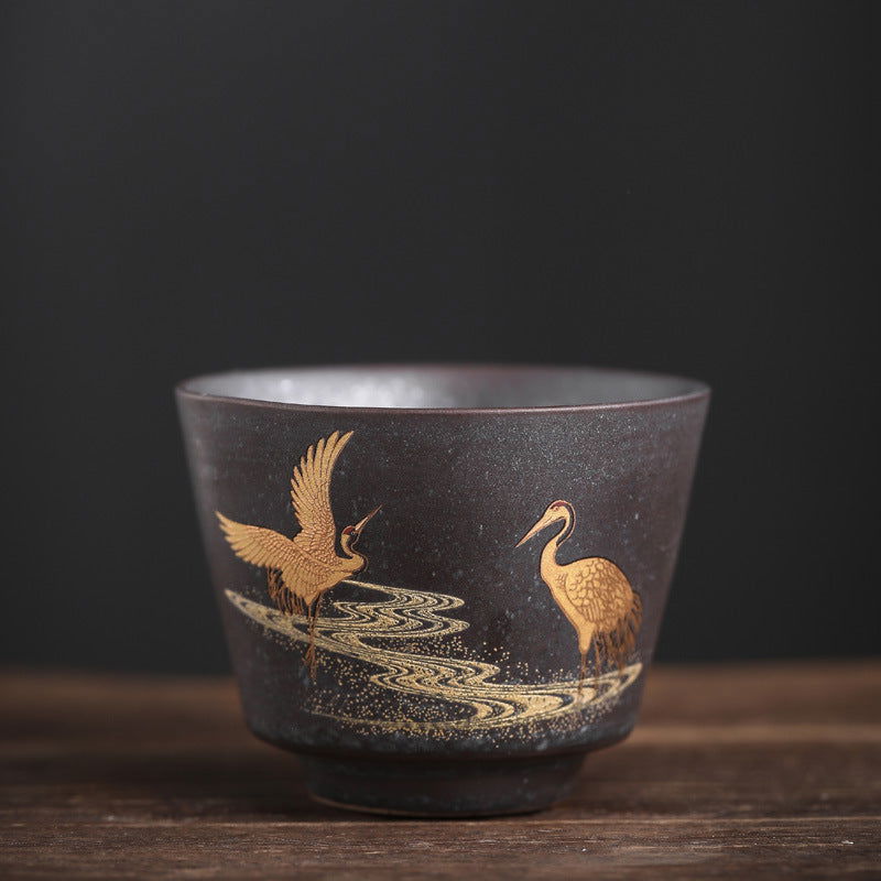 Japanese Style Hand Made Ceramic Tea Cup Set - Grand Goldman