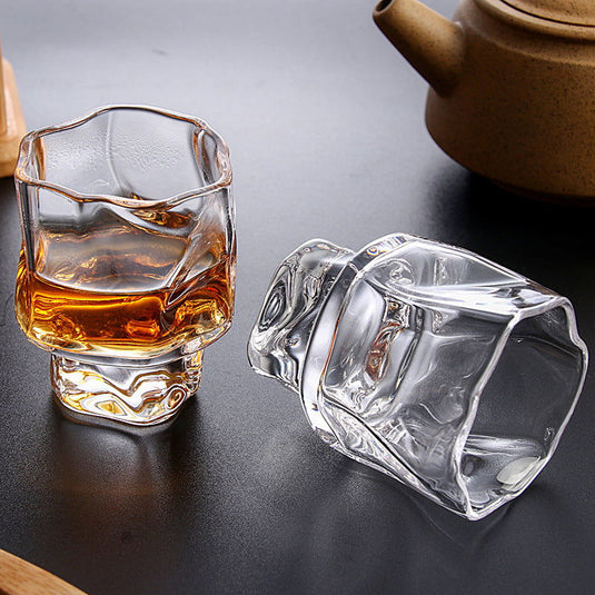 Japanese Style Handmade Crystal Glass Tea Cup - Grand Goldman