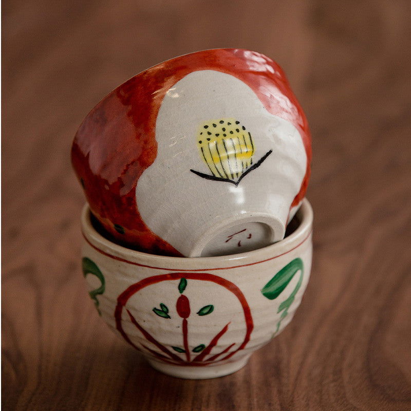 Japanese Style Household Handmade Ceramic Rice Bowl Hand-painted Pattern - Grand Goldman