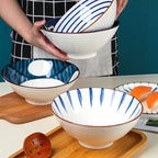 Japanese Style Large Soup Bowl Household Ceramic Tableware - Grand Goldman