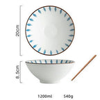 Japanese Style Large Soup Bowl Household Ceramic Tableware - Grand Goldman