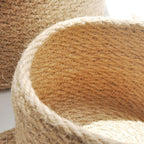 Japanese Style Linen Table Top Sundries Storage Basket - Grand Goldman