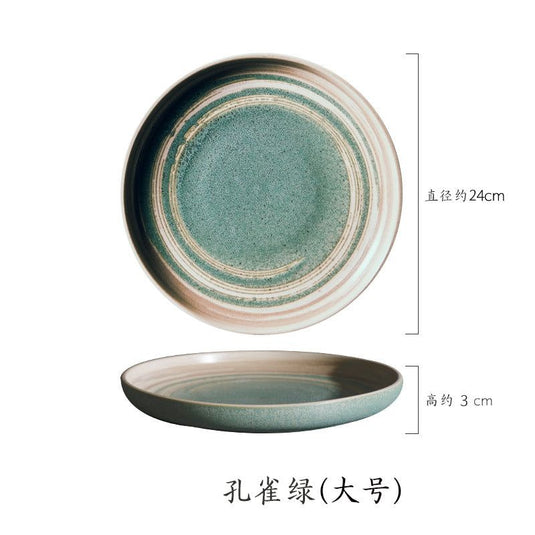 Japanese Style Porcelain Dinner Plate Light Plate Dish Barbecue Tableware - Grand Goldman