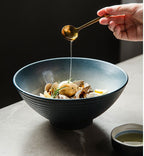 Japanese Style Ramen Ceramic Single Eat Noodle Bowl - Grand Goldman
